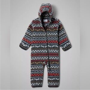 Columbia Black and Red Patterned Baby Jumpsuit
